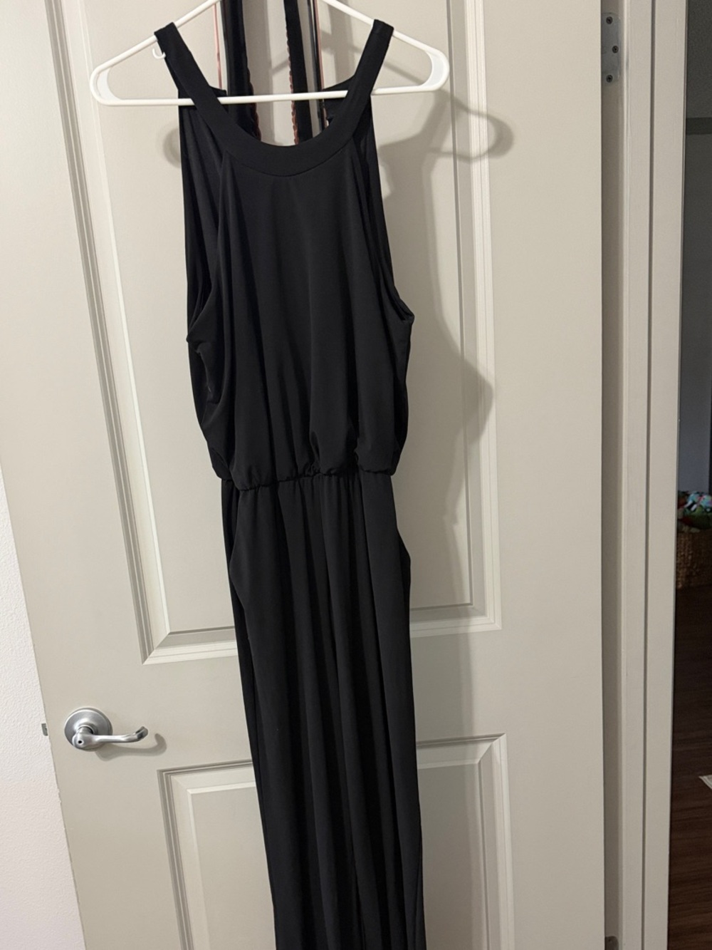 Black Sleeveless Maxi Jumpsuit - Brand Unspecified